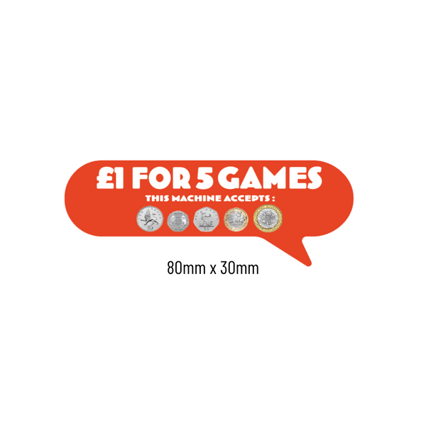 £1 for 5 Games Price of Play