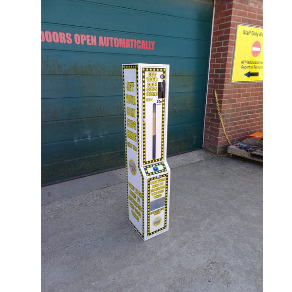 Used Coin Cup Vendor Vending Machine