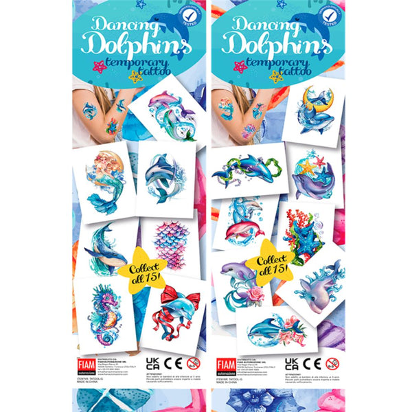 Dancing Dolphins (x300) - Flat Pack Vending Tattoos