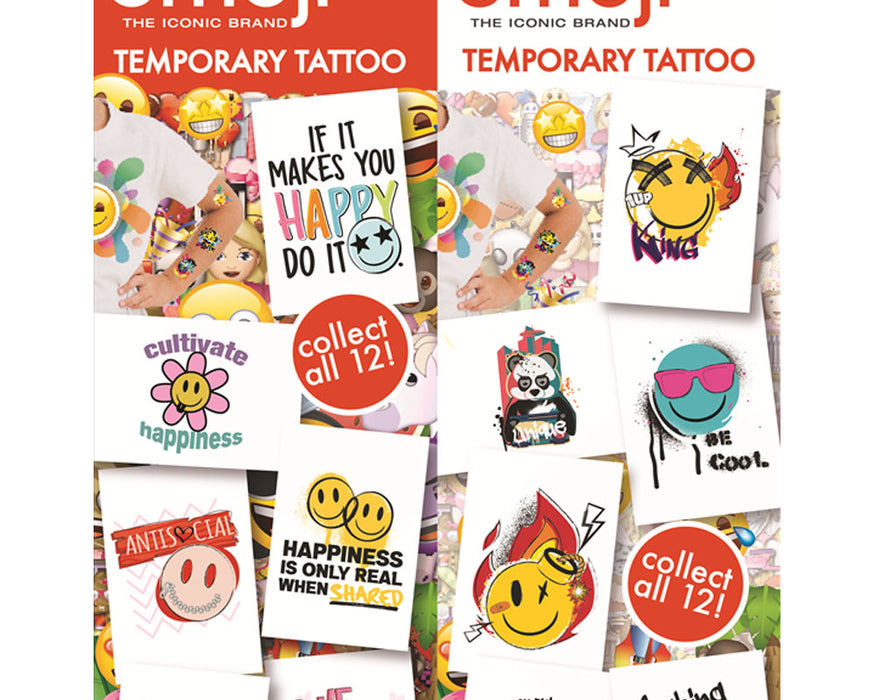 Emoji (x300) - Flat Pack Vending Tattoos