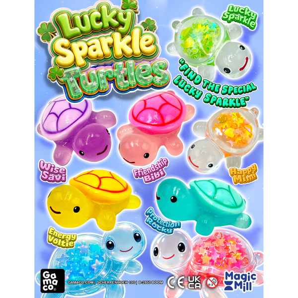 Lucky Sparkle Turtles (x500) 50mm Vending Capsules