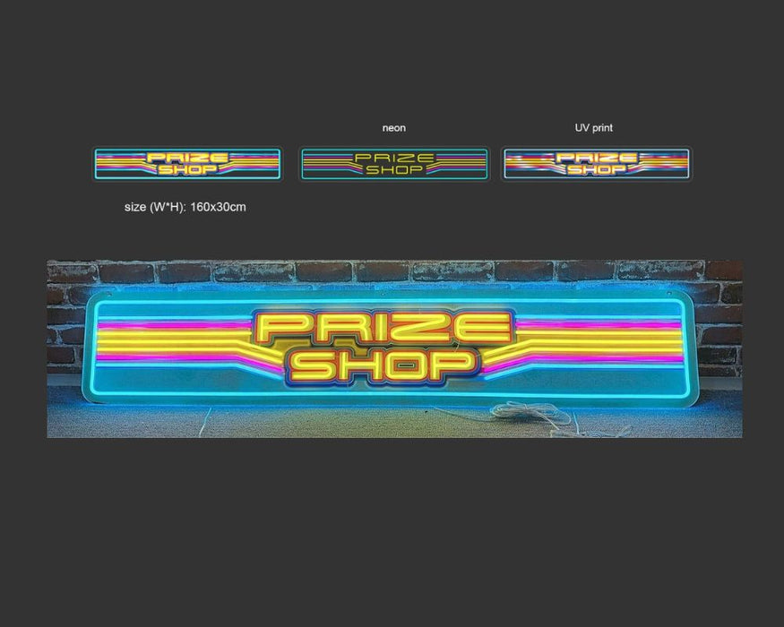 Neon Style LED Sign - Prize Shop Large 160cm x 30cm WOW Factor