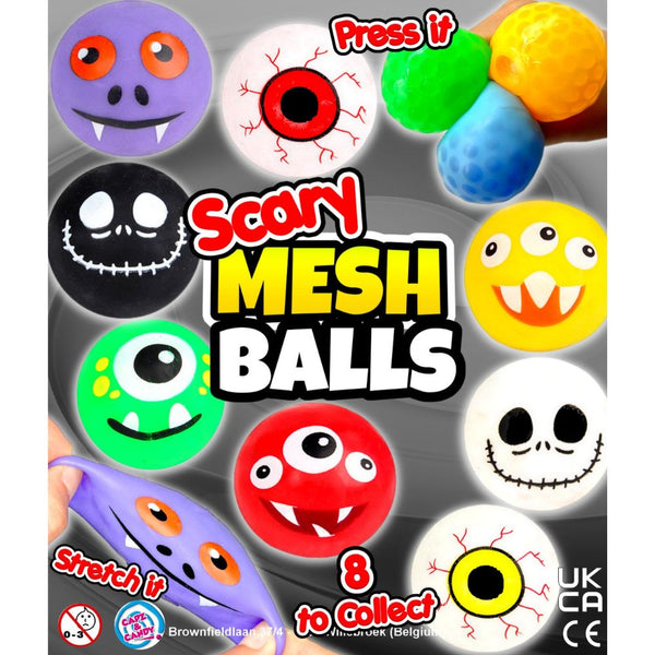 Scary Meshballs (x300) 50mm Vending Prize Capsules UK & Ireland