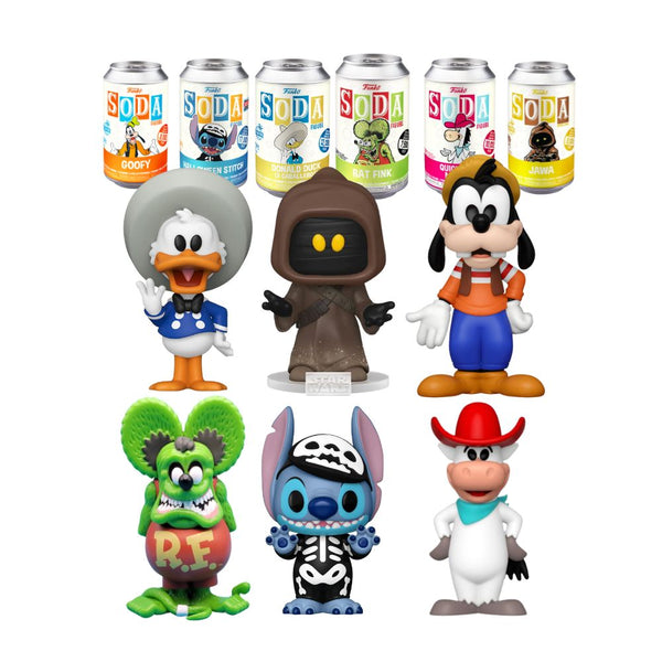 Vinyl Soda Collectables in Tins Mix 2 - 6 pieces