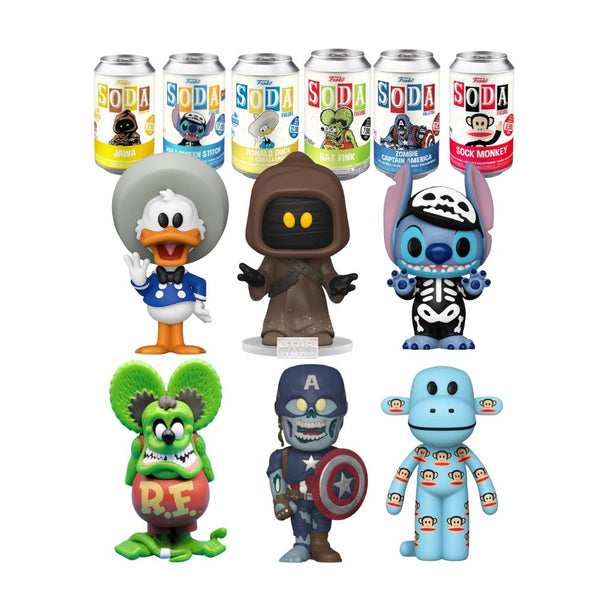 Rat Fink, Jawa, Donald Duck, Zombie Captain America, Sock Monkey, Halloween Stitch