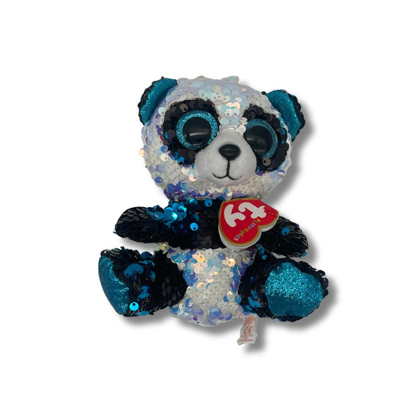 TY Beanie Sparkly Panda Plush Toy Size 2 (x12) 36361