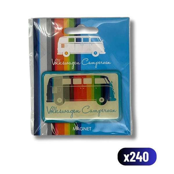 Volkswagen Magnet - Camper Van Striped (x240)