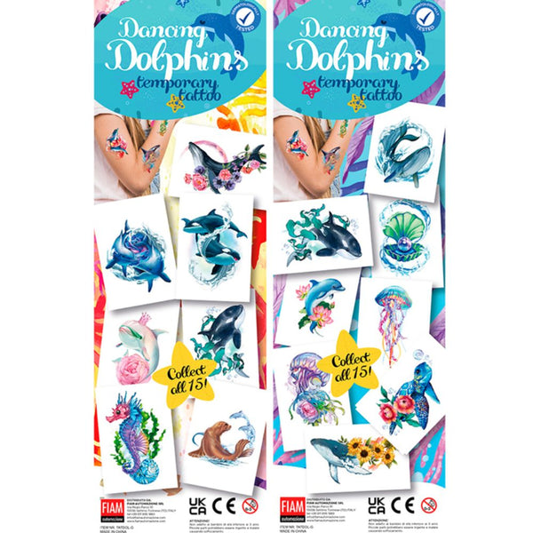 Dancing Dolphins (x300) - Flat Pack Vending Tattoos