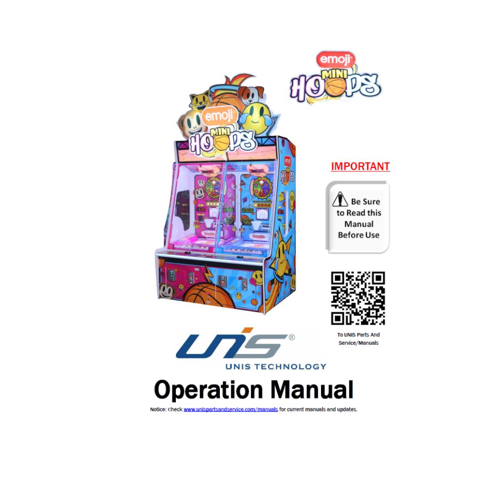 UNIS emoji Mini Hoops 2 Player - UNIS Digital Manual PDF