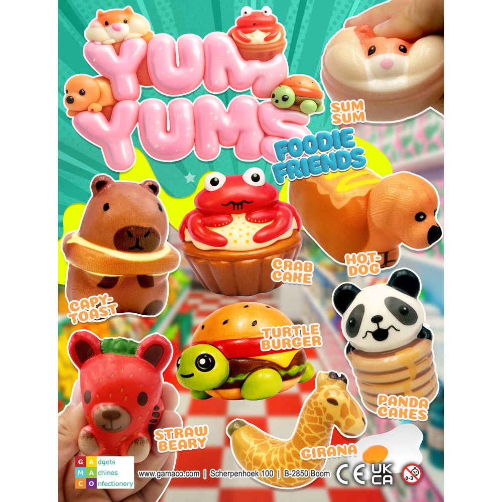 Yum Yums Foodie Friends 50mm (x500) Vending Capsules