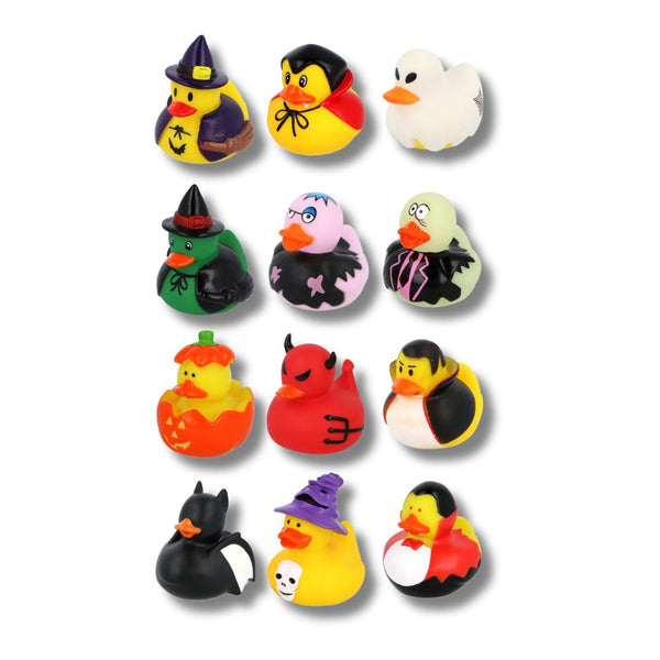 Printed Novelty Duck Mix 207 - 12 Assorted Scary Designs (x 288)