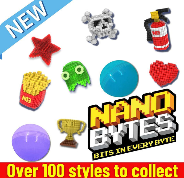 Nano Bytes Collectibles (x500) 50mm Vending Prize Capsules