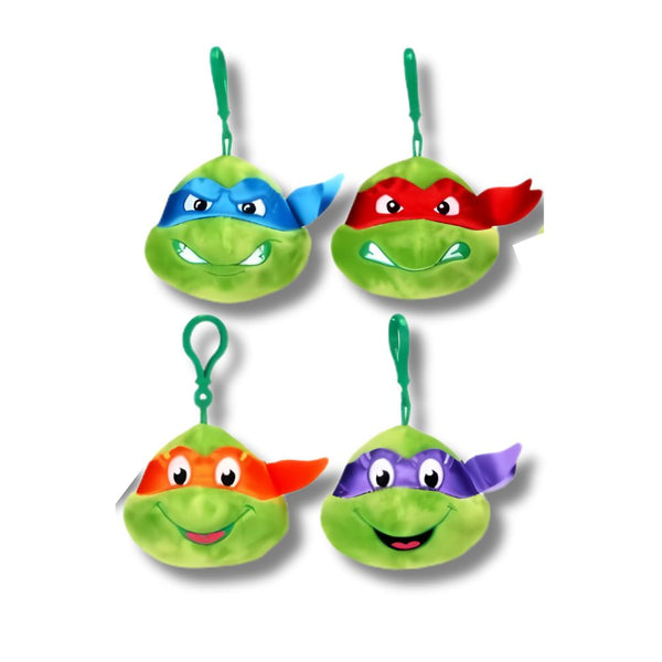 Teenage Mutant Ninja Turtles Ass - Head Plush Bagclip 12cm (x16)
