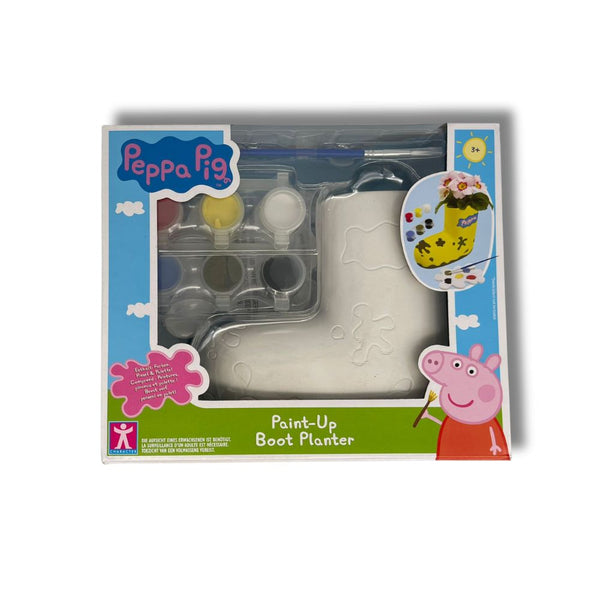 Popular Peppa Pig Paintable Boot Planter kit, perfect for the redemption counter.