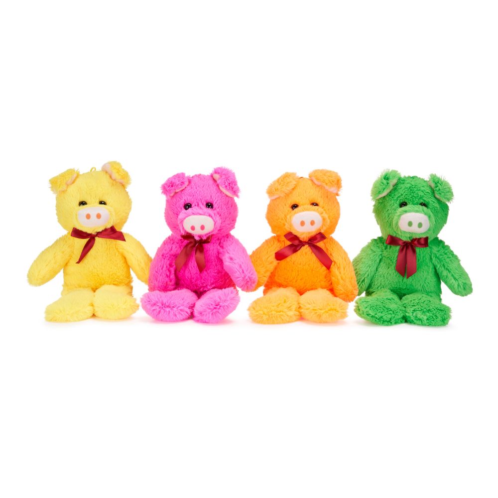 Pigs with Ribbons 32cm size 3 Plush (x84)