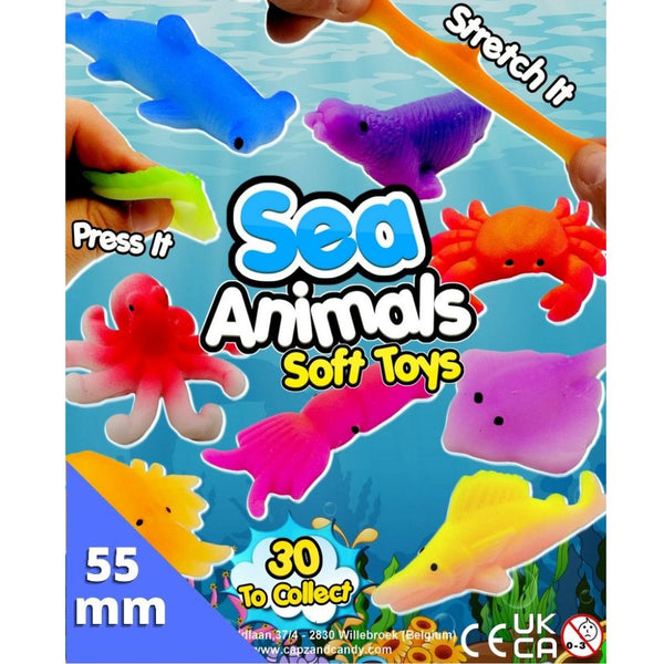 Wholesale UK Sea Animals Soft Toys (x600) 55mm Vending Prize Capsules ...