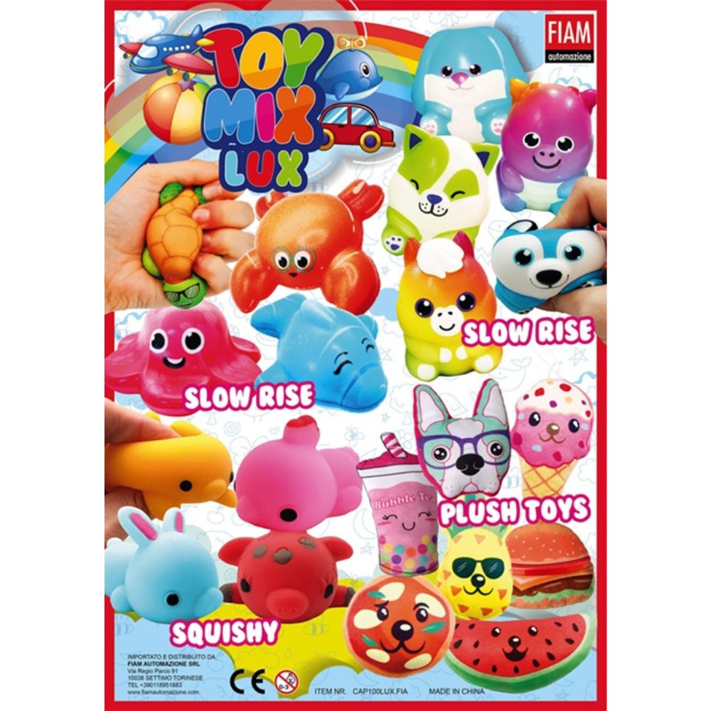 Deluxe Toy Mix (x100) 100mm / 4" Vending Prize Capsules