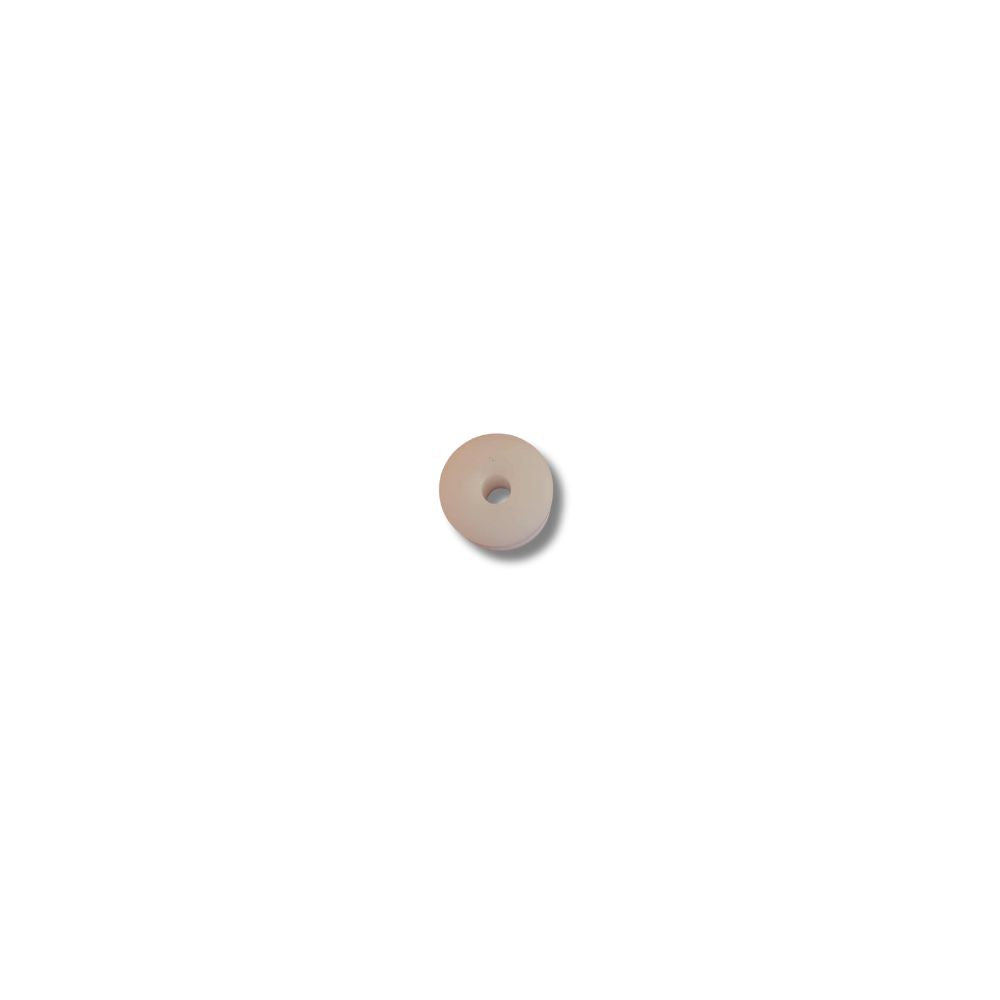 A nylon wheel that goes under the bed on a Harry levy pusher.