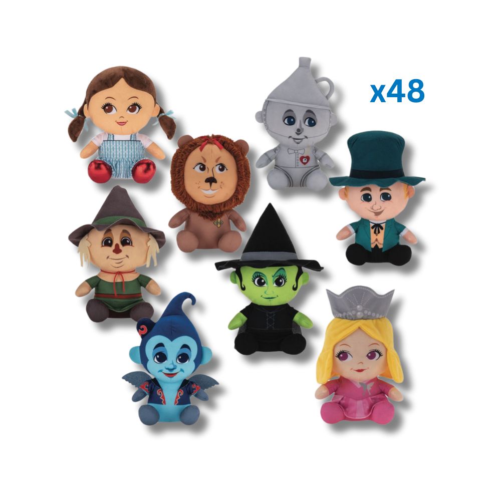 The Wizard of Oz - 12" / Size 3 Assorted Plush (x48)