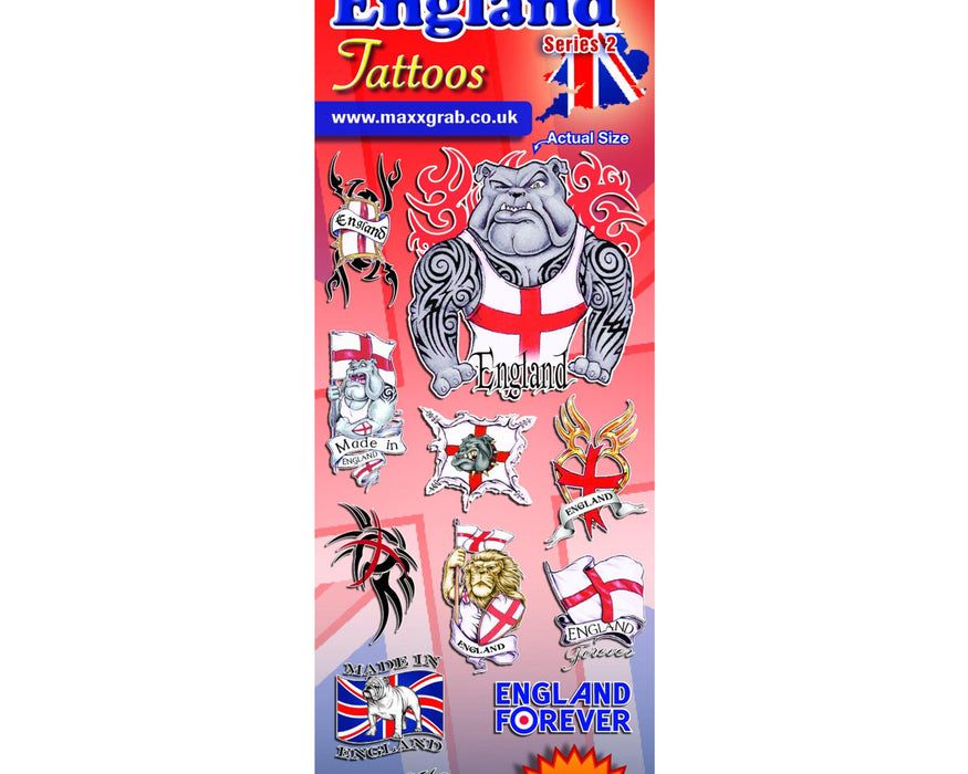 Made in England (x300) - Flat Pack Vending Tattoos - Maxx Grab