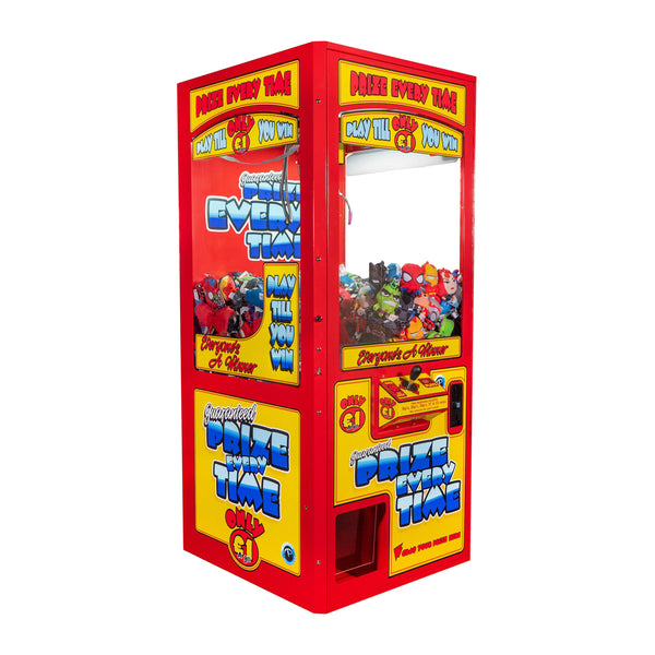 Red Prize Every Time - Crane Grabber Claw Machine - Maxx Grab