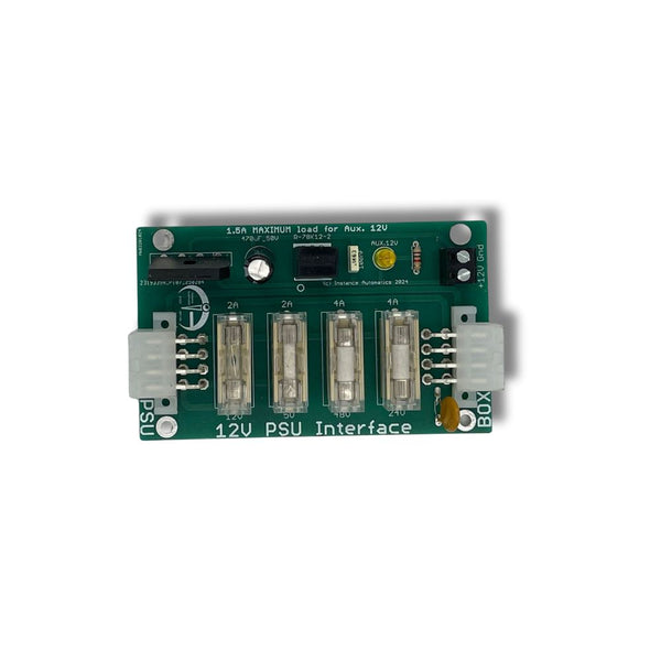 12v PSU Interface PCB for Yellow Box System for Contactless Devices Plus Power Cable