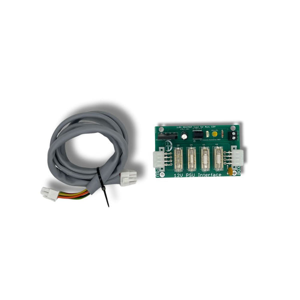 12v PSU Interface PCB for Yellow Box System for Contactless Devices Plus Power Cable
