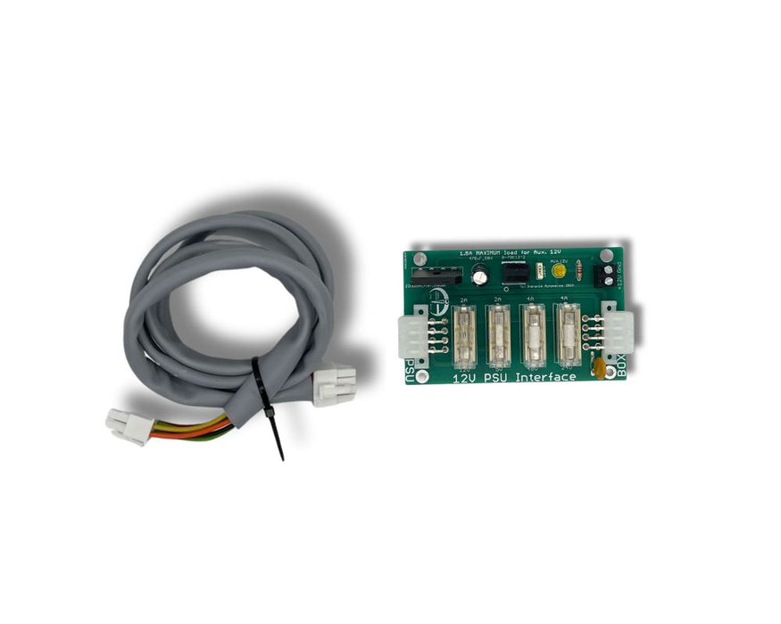 12v PSU Interface PCB for Yellow Box System for Contactless Devices Plus Power Cable