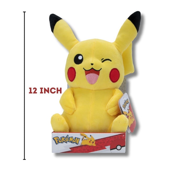 Pokémon 12 inch PIKACHU - Size 3 - Licensed Prize Plush Toys (X6)