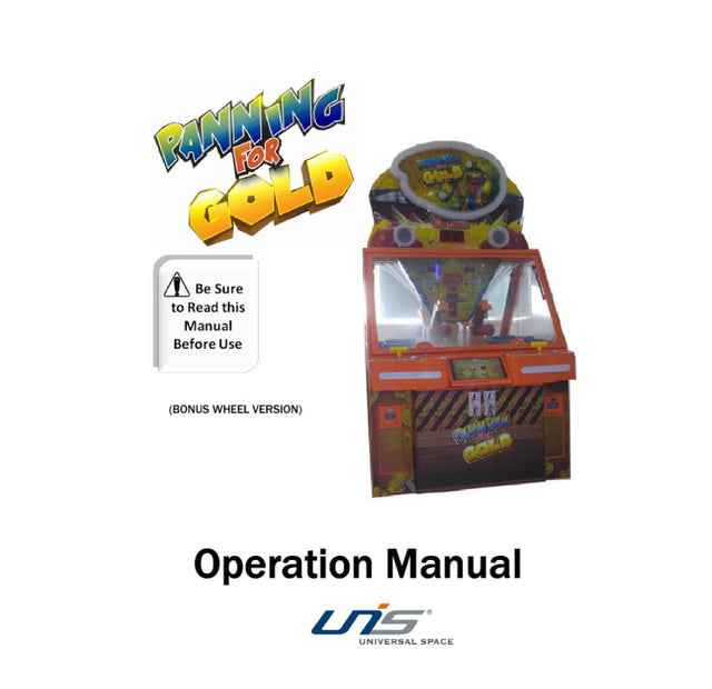 Panning for Gold Bonus Wheel Machine - UNIS Digital Manual PDF