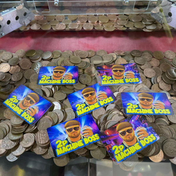 2p Machine Boss plastic cards (x250) Great for Pusher Prizes