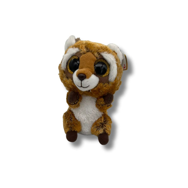 TY Beanie Brown Racoon Plush