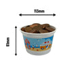 Plastic Large Coin Cups 500cc (x1000) - Seaside Theme - Recycled Materials