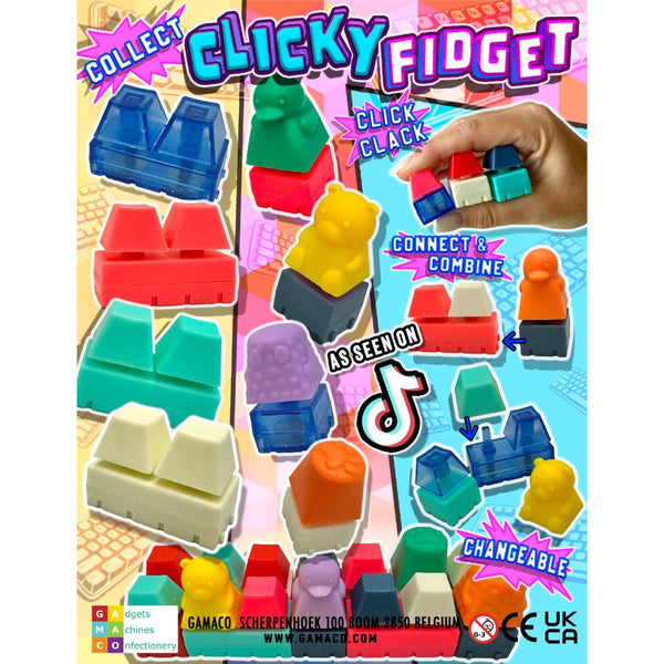 Clicky Fidget (x 500) 50mm Vending Prize Capsules