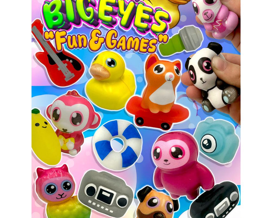 Soft & Squishy Big Eyes (x 500) 50mm Vending Prize Capsules