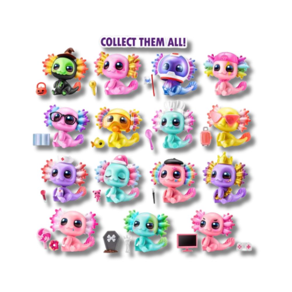 5 Surprise Mini Brands -A-Lot-A Axolotls Capsule