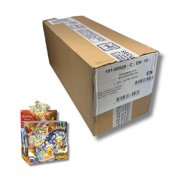 Official Pokemon Scarlet & Violet Surging Sparks - 216 Packs Unopened Outer Box
