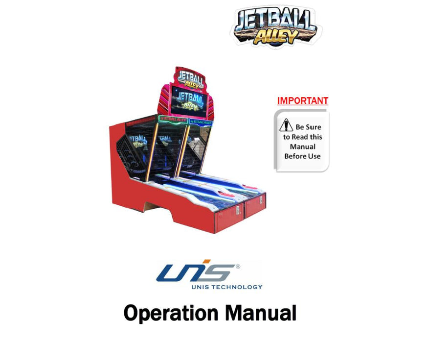 Jet Ball Alley Machine - UNIS Digital Manual PDF
