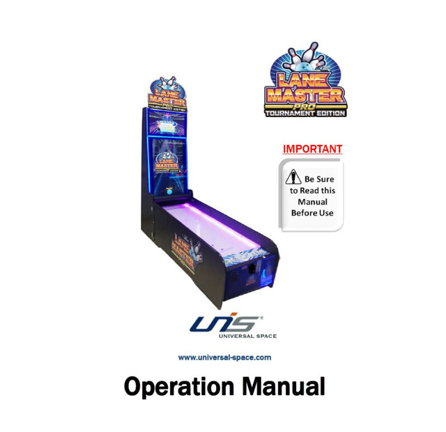 Lane Master Pro Machine - UNIS Digital Manual PDF