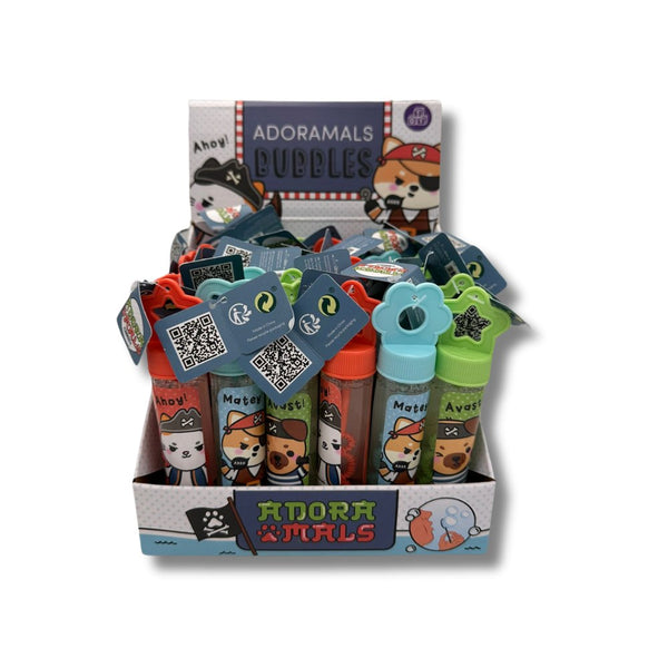 Adoramals Pets Pirate Bubbles  - 30 in Counter Display Unit