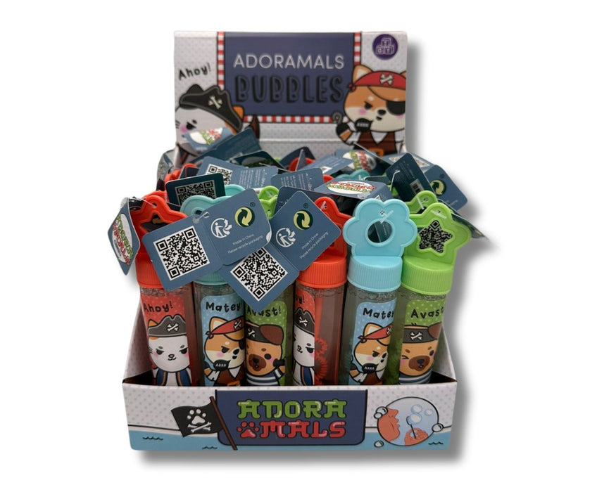 Adoramals Pets Pirate Bubbles  - 30 in Counter Display Unit