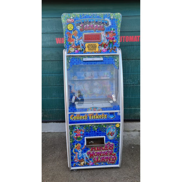 Used Alice's Wonderland 2p Pusher 1P Ticket Redemption