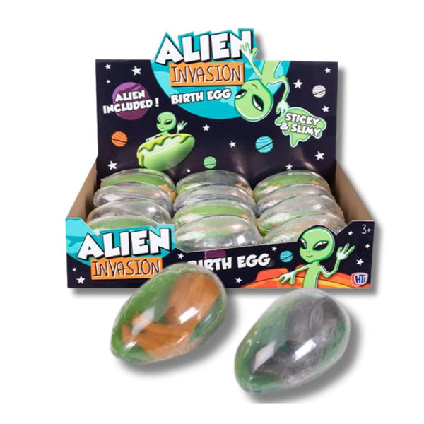 Alien Invasion Birth Egg - Sticky & Slimy (x 144)
