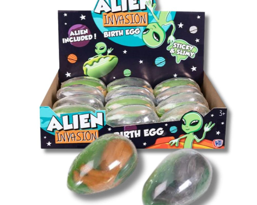 Alien Invasion Birth Egg - Sticky & Slimy (x 144)