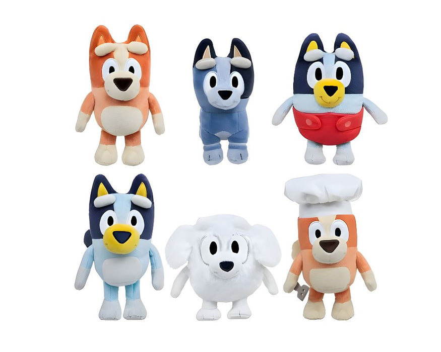 Bluey Assorted 8 inch Size 2/3 - Licensed Prize Plush Toy (x9)