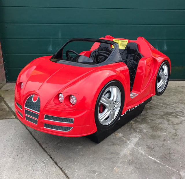 Used Spydero Bugatti in Red Kiddie Ride