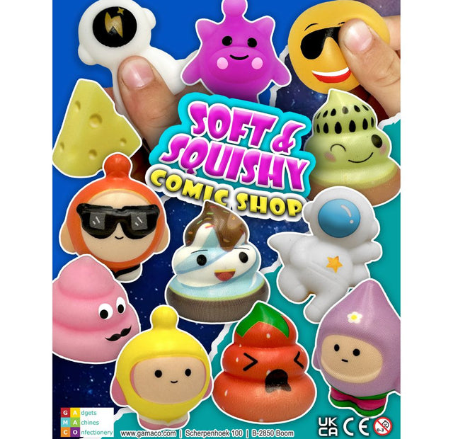 Soft & Squishy Comic Shop (x500) 50mm Vending Prize Capsules
