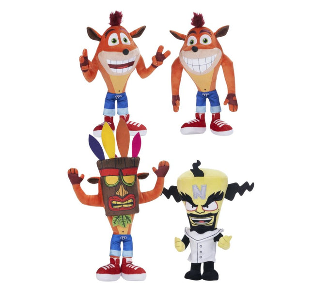 Crash Bandicoot 12-inch assorted soft toy plush.
