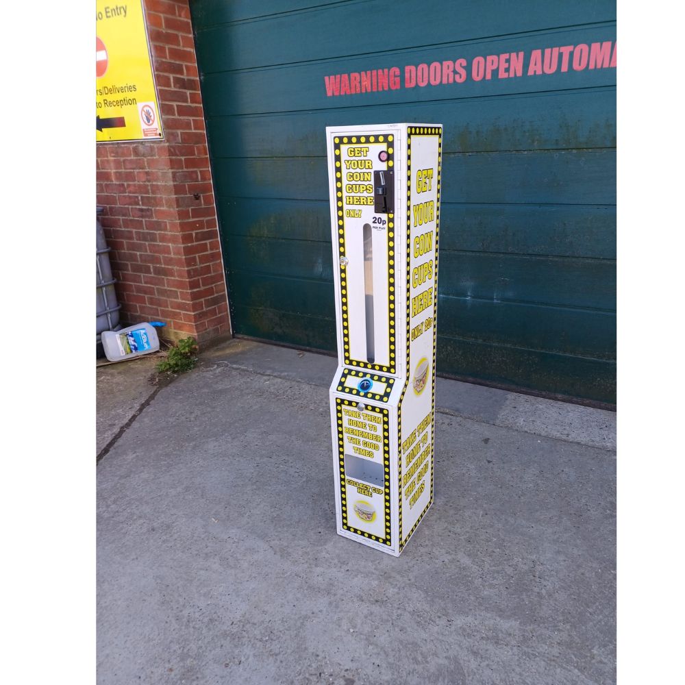 Used Coin Cup Vendor Vending Machine