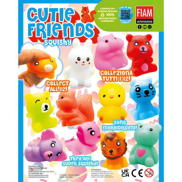 Cutie Friends Squishy (x600) 50mm Vending Prize Capsules